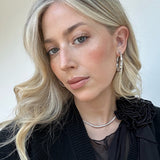 Sienna Hoops in Rhodium