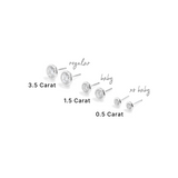 Baby Cameron Studs in Rhodium
