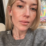 XS Star of David Necklace in Rhodium