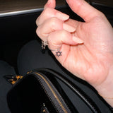 Star of David Ring in Rhodium