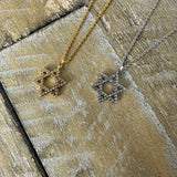 Star of David Necklace in Rhodium