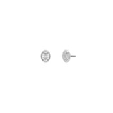 Baby Soleil Studs in Rhodium