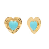 Gloria Studs in Gold Turquoise