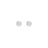 Baby Cameron Studs in Rhodium