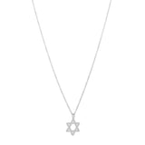 Star of David Necklace in Rhodium