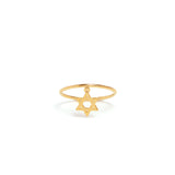 Star of David Ring in Gold