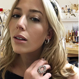 Earrings - XS Baby Serena Hoops in Rhodium - Melissa Lovy