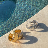 Madeline Hoops in Gold - FALL SAMPLE SALE!