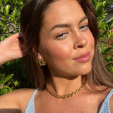 Madeline Hoops in Gold - FALL SAMPLE SALE!