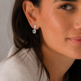 Alix Earrings in Rhodium