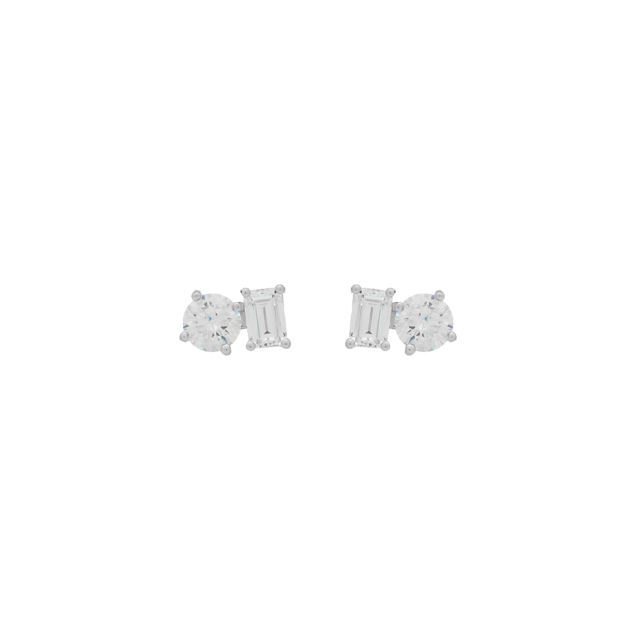 Coco Studs in Rhodium Pre-Order