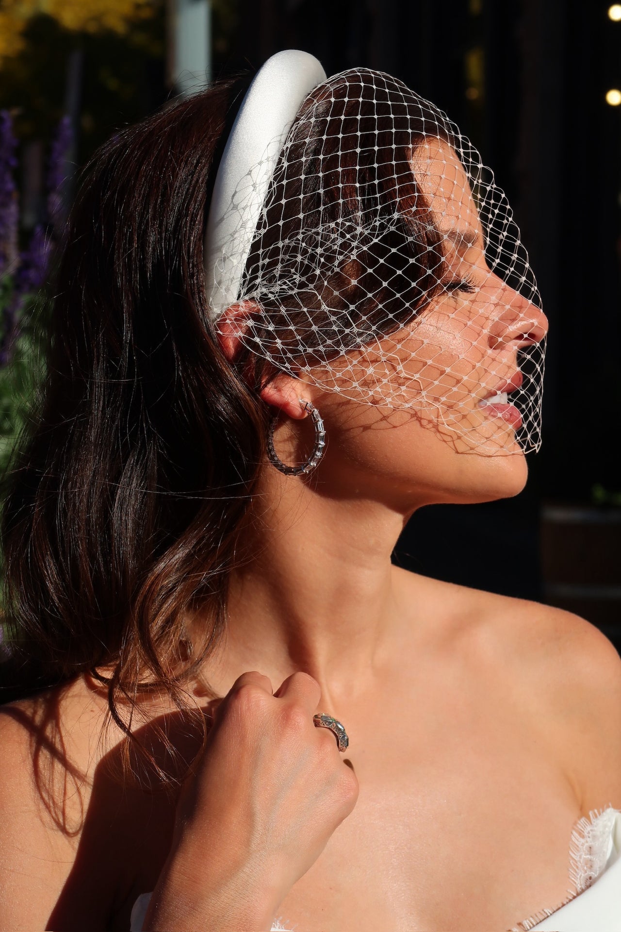 Brighton Hoop in Rhodium Pre-Order