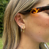 Margot Hoops in Rhodium - FALL SAMPLE SALE!