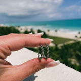 Margot Hoops in Rhodium - FALL SAMPLE SALE!