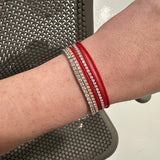 Red Bendel in Rhodium