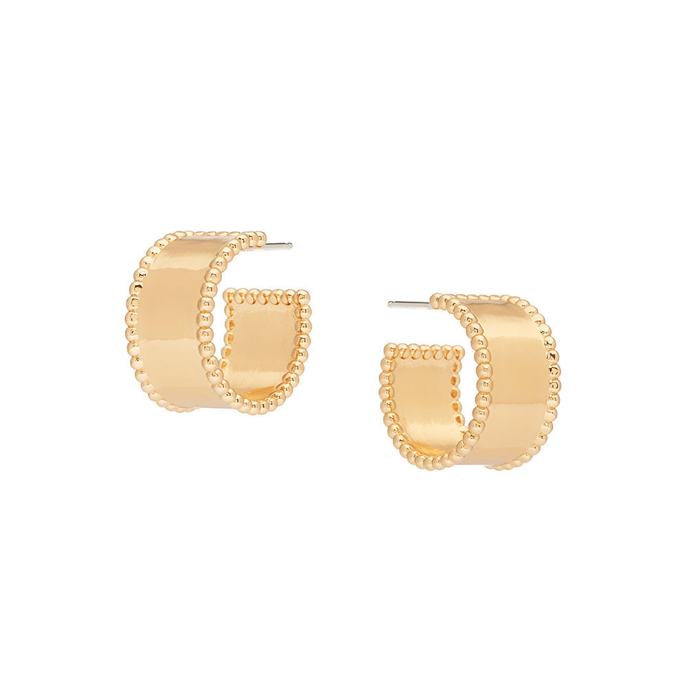 Madeline Hoops in Gold - SAMPLE SALE!