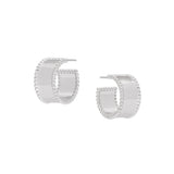 Madeline Hoops in Rhodium - FALL SAMPLE SALE!