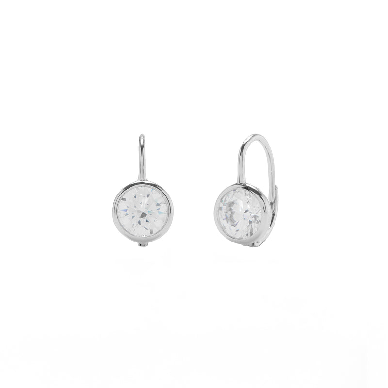 Ophelia Earrings in Rhodium
