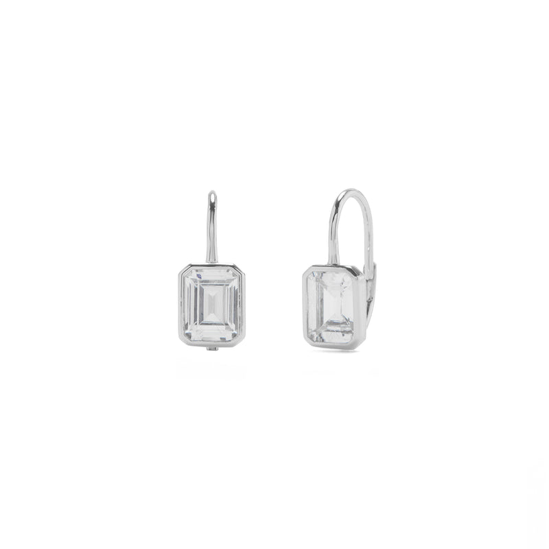 Poppy Earrings in Rhodium