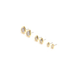 Lou Studs in Gold