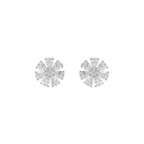 Maggie Studs in Rhodium