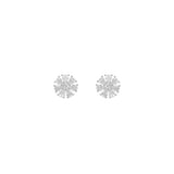 Baby Maggie Studs in Rhodium