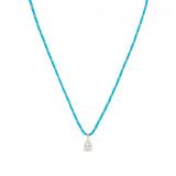 Court Necklace in Turquoise and Gold