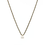 Court Necklace in Forest and Gold