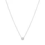 Cameron Necklace in Rhodium