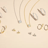 Brighton Hoop in Rhodium Pre-Order