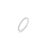 Row Eternity Ring in Rhodium - FALL SAMPLE SALE!