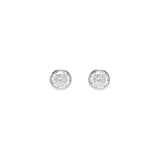 Cameron Studs in Rhodium