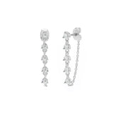 Sydney Earrings in Rhodium