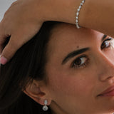Alix Earrings in Rhodium