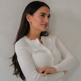 Ophelia Earrings in Rhodium