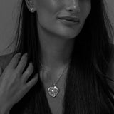 Gloria Necklace in Rhodium