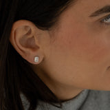 XS Baby Miller Studs in Rhodium