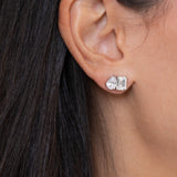 Ava Studs in Rhodium