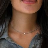 Isla Necklace in Rhodium