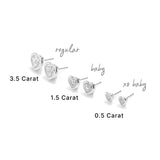 Bobbi Studs in Rhodium