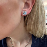 Miller Studs in Rhodium