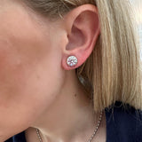 Cameron Studs in Rhodium