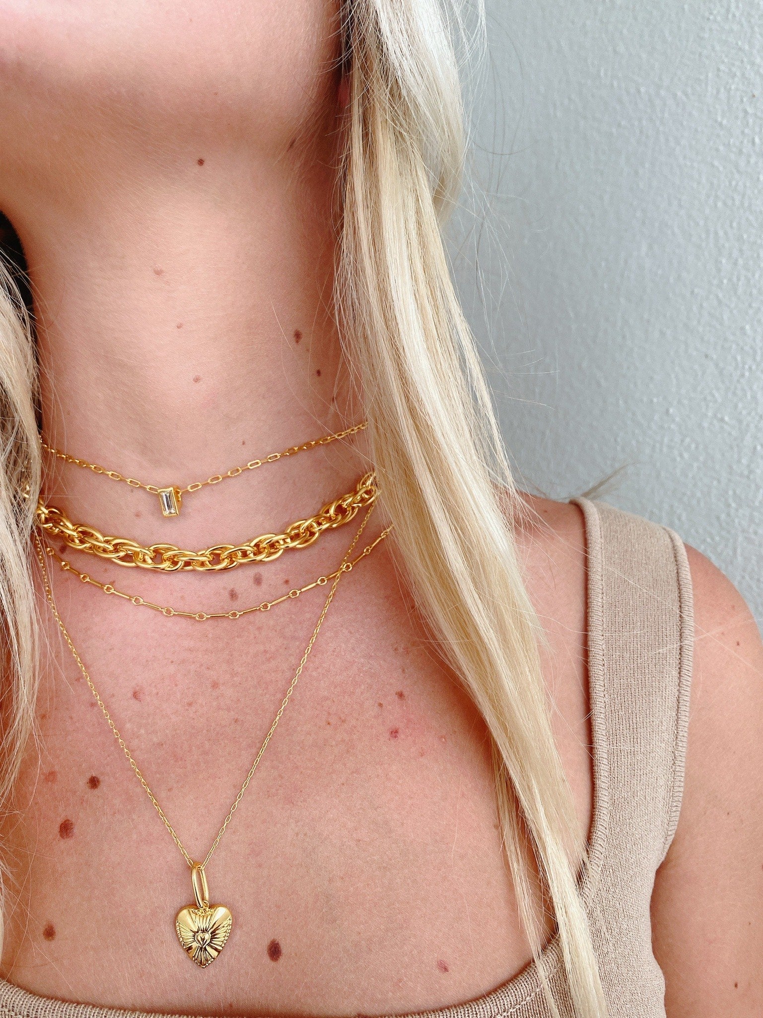 Amara Necklace in Gold - SAMPLE SALE!