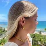 Addison Hoops in Gold - SAMPLE SALE