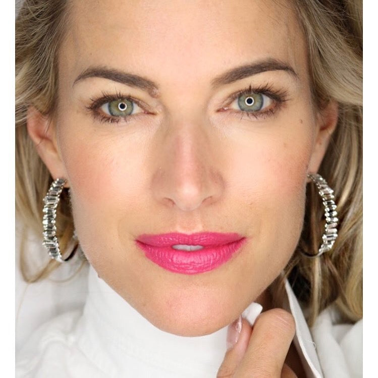 Earrings - Serena Hoops in Rhodium - Melissa Lovy