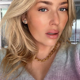 Kate Studs in Rhodium