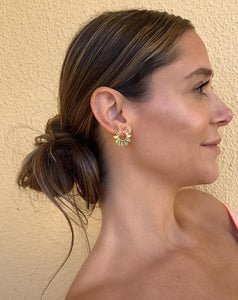 Earrings - Stella Studs in Gold Rainbow - Melissa Lovy