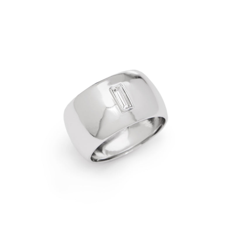 Charlie Ring in Rhodium - SPRING CLEANING