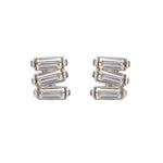 Earrings - Sailor Studs in Rhodium - Melissa Lovy