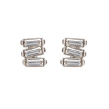 Earrings - Sailor Studs in Rhodium - Melissa Lovy